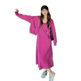 韩版减龄背心裙开衫套装女2025春秋季新款慵懒风显瘦连衣裙两件套，女装套装/套裙，2C088