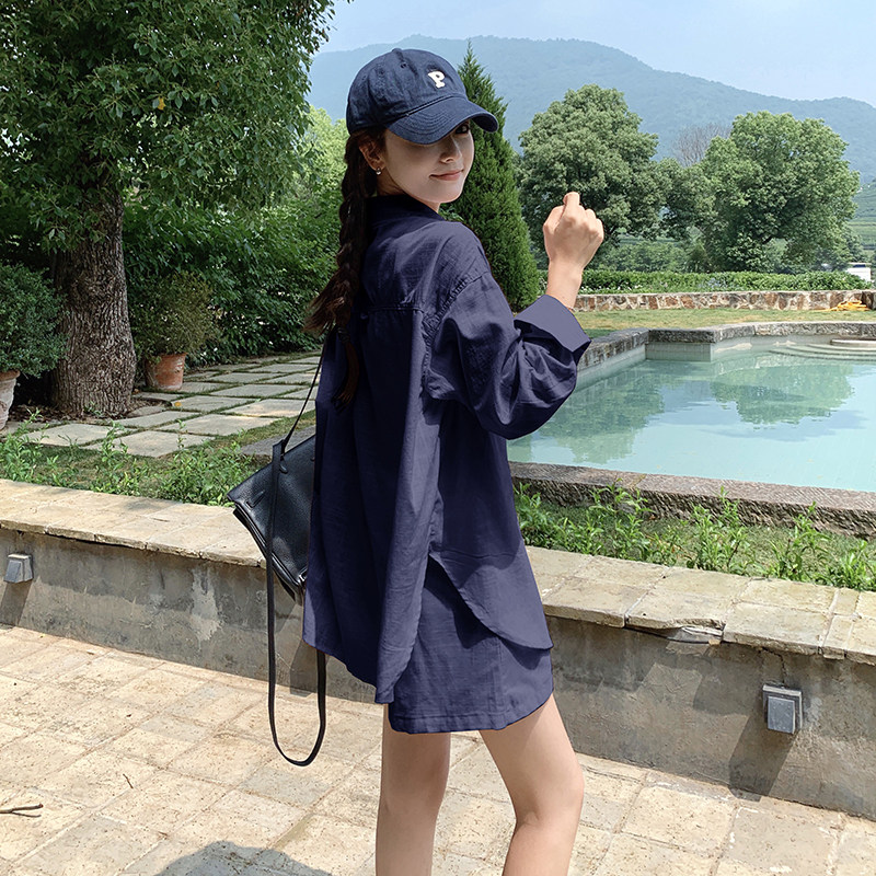 POLO领粉色防晒衣两件套女2025夏季薄款时尚甜美浪漫减龄显瘦套装,女装套装/套裙,2D148