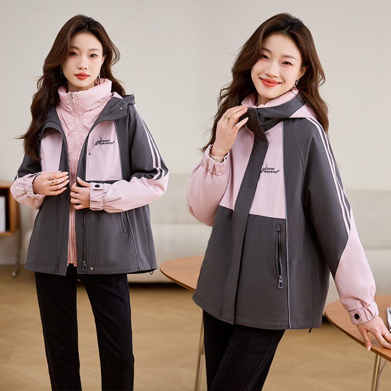 2025年冬季羽绒派克服女潮流时尚款，女装派克服，梦依缘,女装派克服,梦依缘
