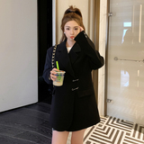 设计款金属扣法式西服新款现货3310-P145-K218，女装连衣裙，2C333