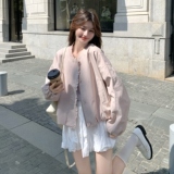短外套女新款设计感减龄休闲棒球服上衣，女装短外套，2C012