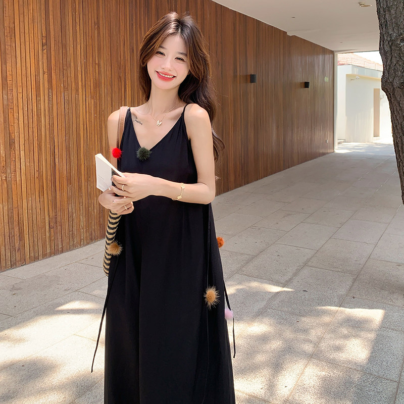 立体装饰无袖吊带阔腿裤连体裤女夏2025新款连衣裙网红爆款流行,女装连体裤,2C122