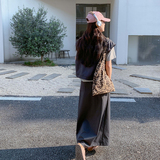 深灰色工装休闲套装裙女2025新款夏季穿搭一整套显瘦半身裙两件套，女装套装/套裙，2D109