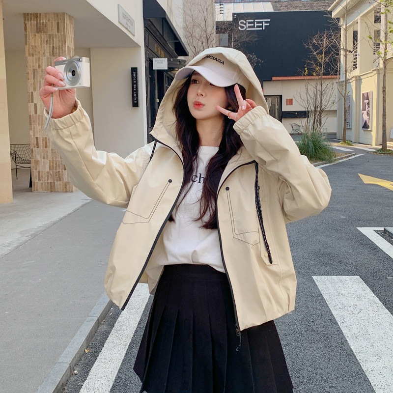 档口现货2025春装新款女装韩版风衣外套372-p130-k188图片