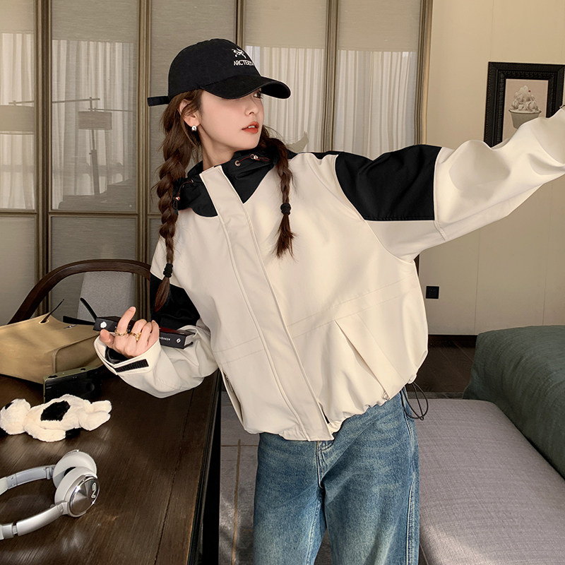 现货#2025秋短款风衣棒球服工装外套#2C133-912-P155-K218图片