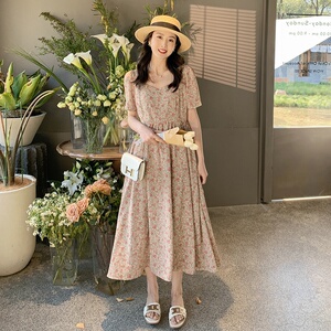 新款夏装碎花连衣裙 057-5797-P105K168图片