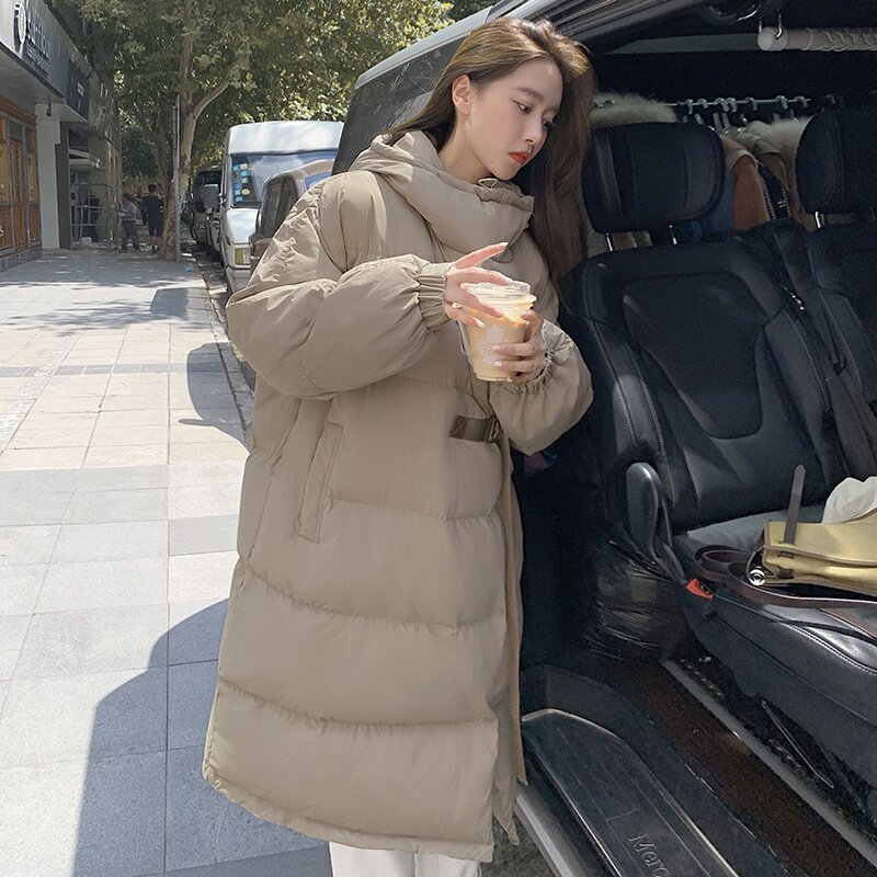韩式学院风中长款棉衣P185K278,女装棉衣/棉服,2C333