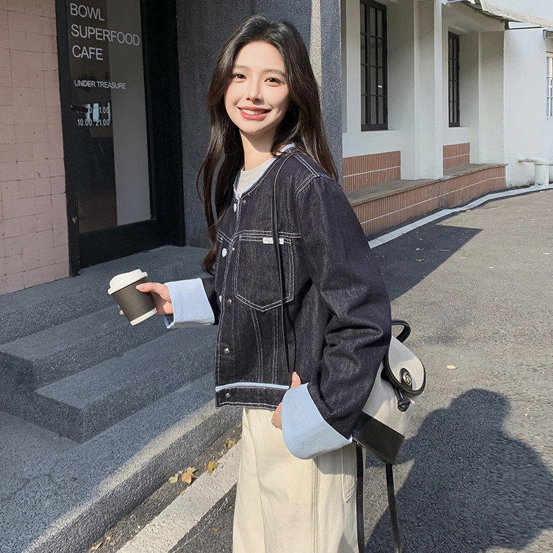 【，现货，新款】牛仔短外套2C215-P125-K185,女装短外套,2C215