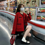 【现货】秋款现货款红色减龄小香外套088-8823p145控198，女装短外套，2C088