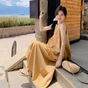 洋气甜美2025夏新款气质减龄设计感不规则花边背心半身裙两件套女图片