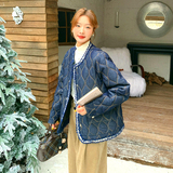 欧美时尚小香风牛仔固色棉服P165(大货已出），女装棉衣/棉服，2C291