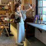 韩系穿搭一整套女2025夏季新款时尚气质短袖上衣高腰半身裙两件套，女装套装/套裙，2D109