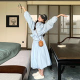 【现货】设计师款蓝色花苞裙套装088-9906P145K198，女装套装/套裙，2C088