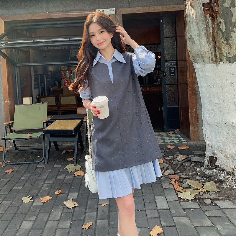 【两件套】衬衫连衣裙两件套2C215-P180-K250,女装套装/套裙,2C215