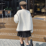 现货小香风羊羔毛加棉外套p160k238，女装短外套，2C269