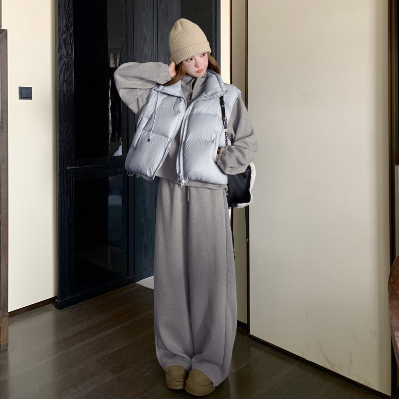 2025冬卫衣羽绒三件套单羽绒背心P165-K248卫衣套装P205-K288,女装套装/套裙,2C299