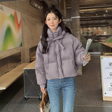 QIUDONG新品女短连帽时尚白鸭绒蝙蝠袖面包服外套L204P200K29，女装棉衣/棉服，2C220
