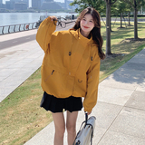 美式复古连帽冲锋衣外套女春秋2025新款显瘦设计感小个子穿搭上衣，女装短外套，2C113