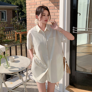 【新款现货】时尚经典条纹衬衫套装088-6610p135控188图片