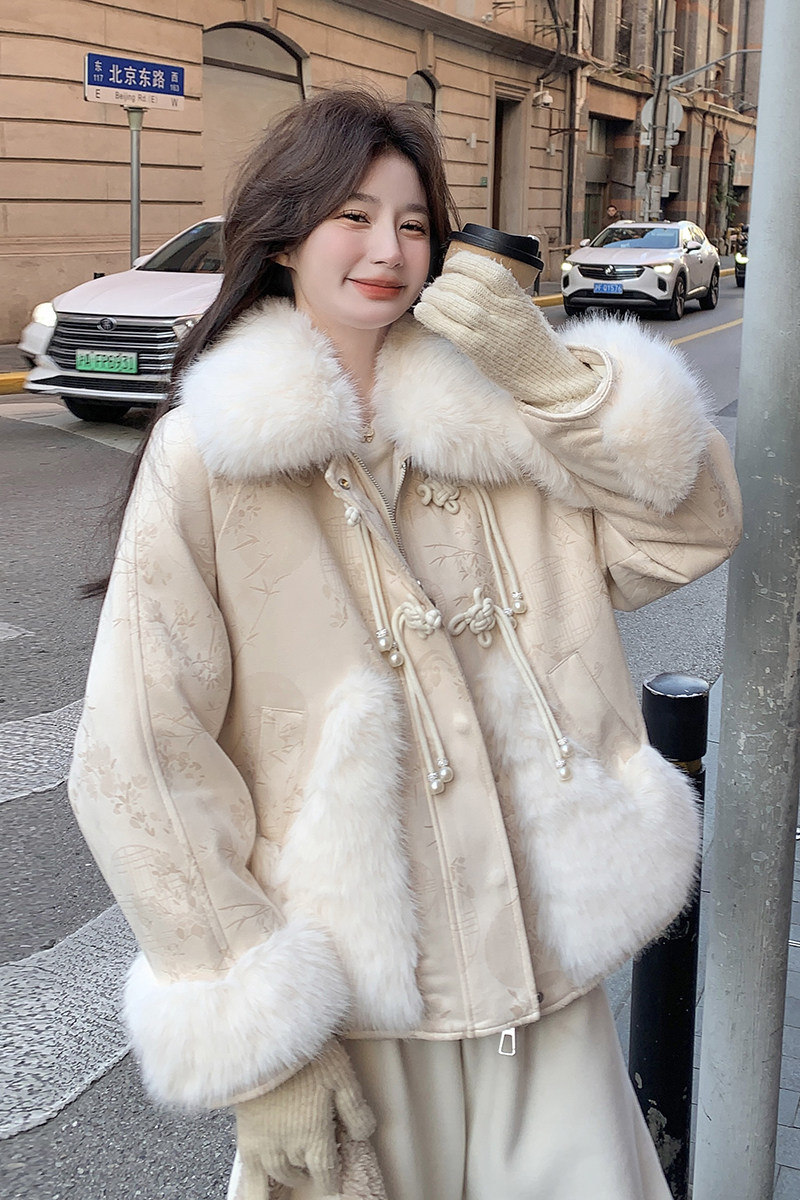 短款羽绒服女冬季洋气减龄新中式国风设计感保暖白鸭绒外套小个子,女装羽绒服,2C218