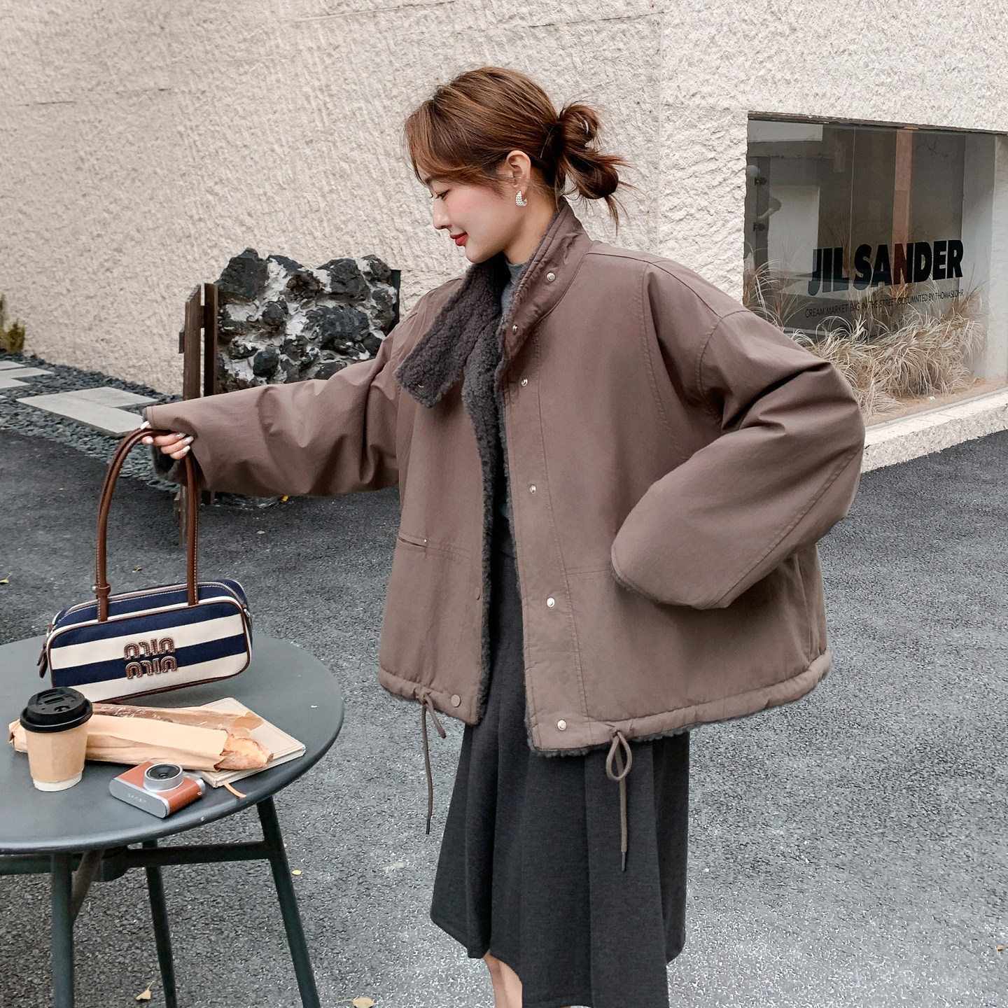 现货！现货！现货！加绒加厚保暖外套2C212-G197-P195-K298，女装棉衣/棉服，2C212