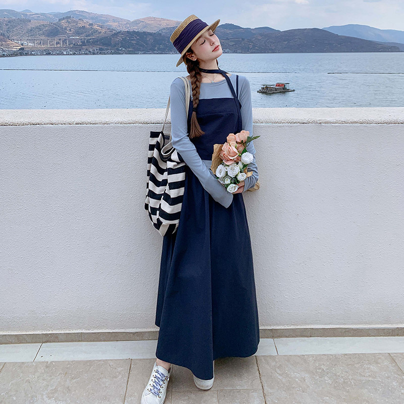 学院风俏皮减龄套装裙女2025春秋季新款韩系显瘦上衣半身裙三件套图片