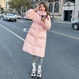 大暴大暴的中长款连帽羽绒服2C081-P245-K338，女装羽绒服，2C081