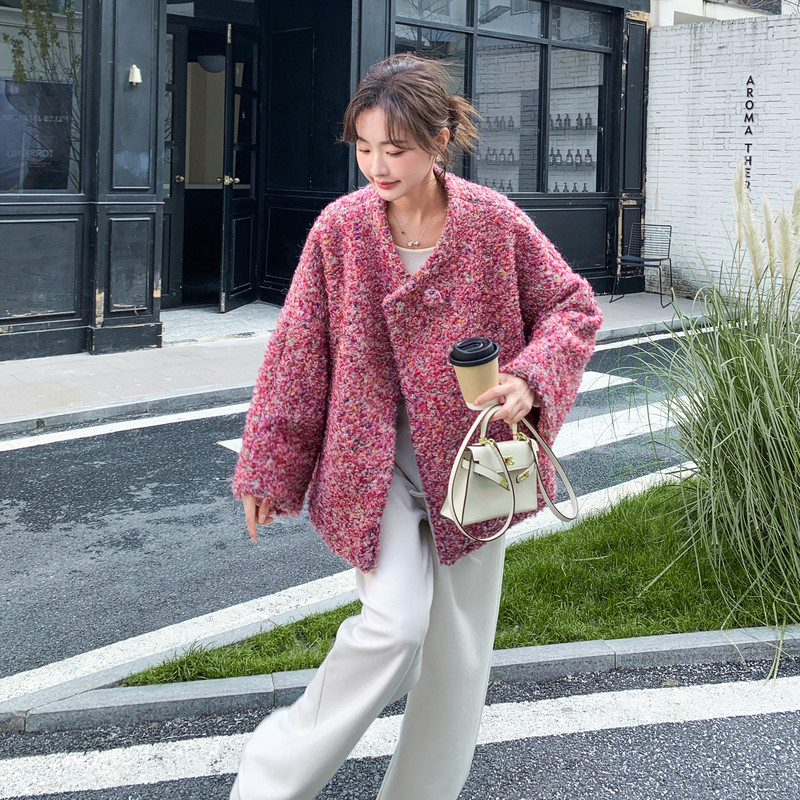 新出毛呢子夹棉外套（大货已出）,女装毛呢外套,2C222