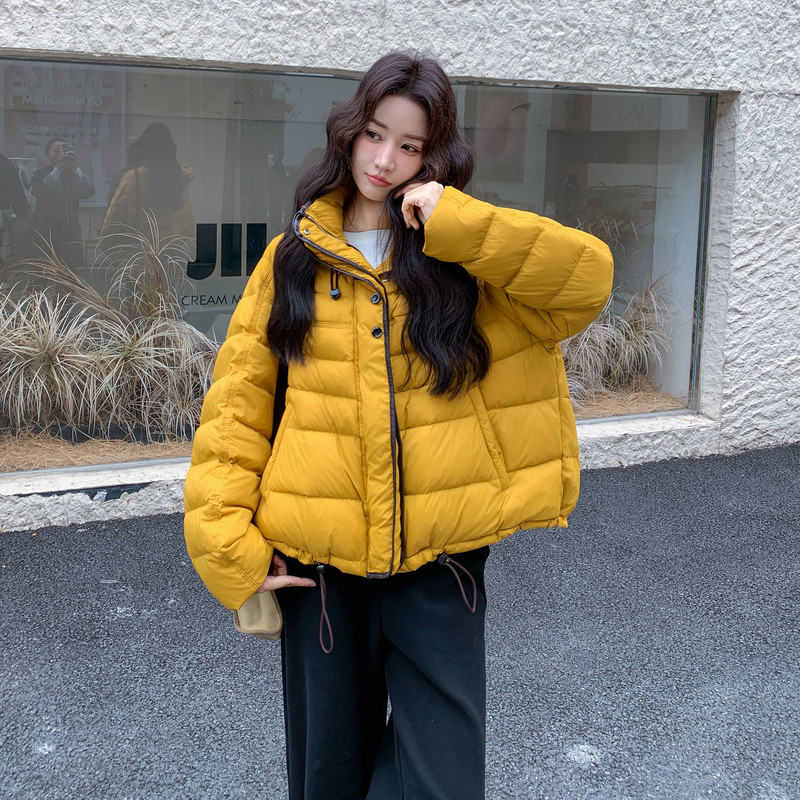 现货新款50绒排骨款轻薄保暖休闲宽松女外套羽绒服,女装羽绒服,2B114