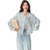 现货有买家秀新品新中式盘扣棒球服外套2C117-1721P125K188，女装短外套，2C117