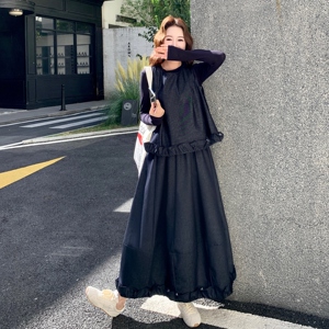 现货 2025秋装新款牛仔花苞裙三件套时尚套装女2C325-514P185K258图片