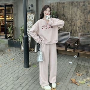 现货：春装新款韩系流行刺绣卫衣裤子套装2C135-6873P175K258图片