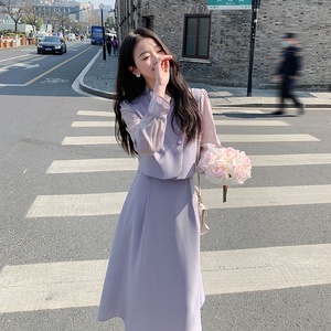 长期大货#2025秋装假两件套装连衣裙#2C133-811-P125-K178图片