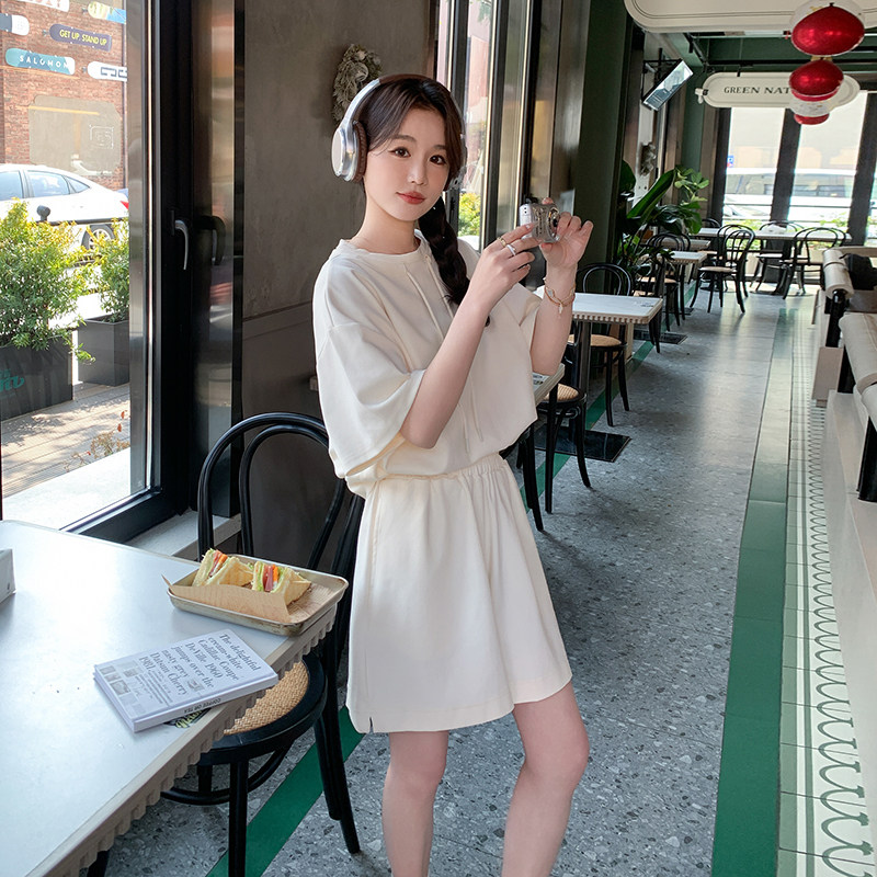 【夏季现货】时尚减龄宽松简约卫衣套装088-6612p135k188,女装套装/套裙,2C088