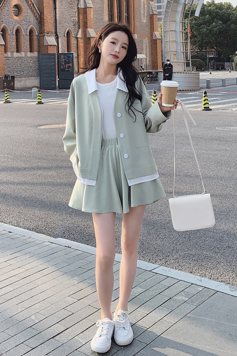 【秋款现货】时尚纯色休闲套装裙088-2323p155控228,女装套装/套裙,2C088