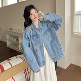 现货主推款刺绣牛仔休闲百搭上衣外套6603-P155-K228，女装短外套，2C259