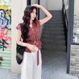 休闲风INS风原宿风时尚套装女装上衣迷彩风日奢风显瘦气质洋气，女装套装/套裙，2C203