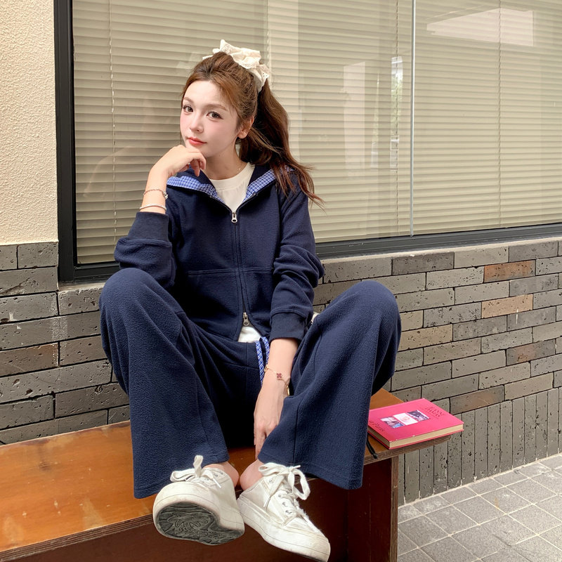 【现货】设计师款蓝色运动套装088-7753P185K258,女装套装/套裙,2C088