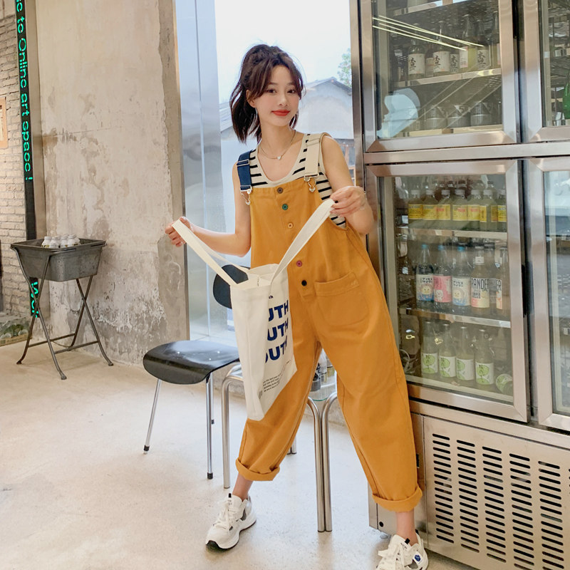 多巴胺穿搭奶fufu背带裤女夏2025超火日系洋气减龄连体裤,女装连衣裙,2C050