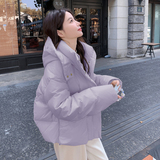 现货90白鸭绒白色羽绒服女2025新款洋气加厚外套7126-P285-K368，女装羽绒服，2B140