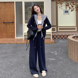 现货新款假两件卫衣套装两件套P185-K258，女装套装/套裙，2C299
