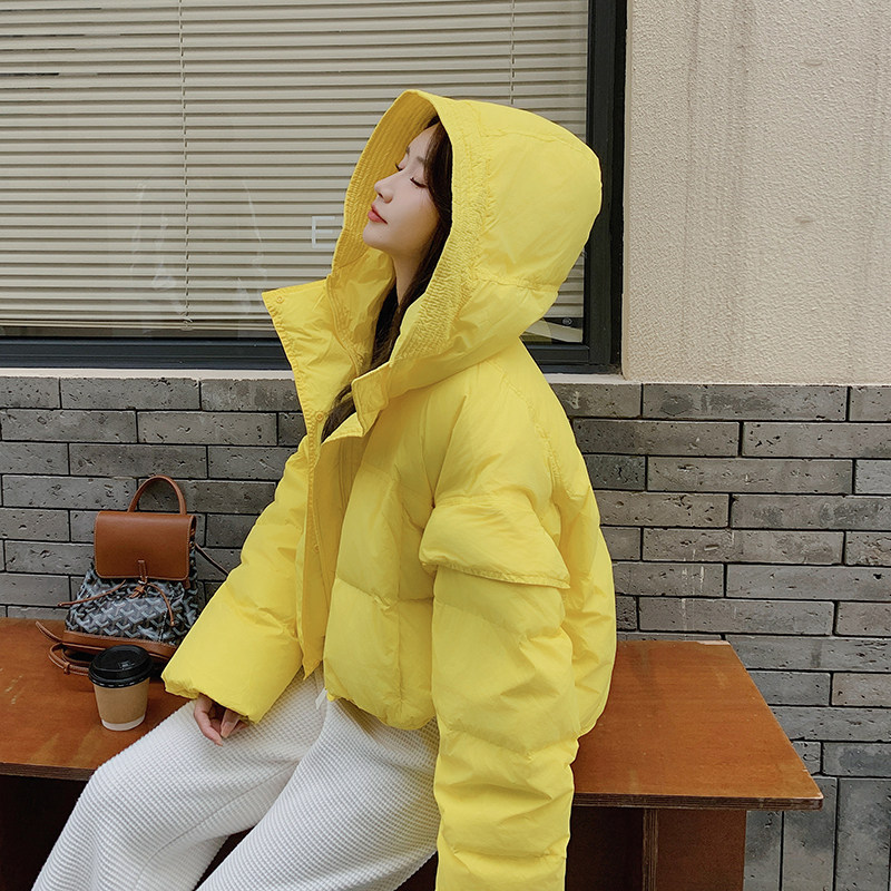现货~~！！！亮色显白可脱卸当马甲白鸭绒羽绒服p190   C262图片