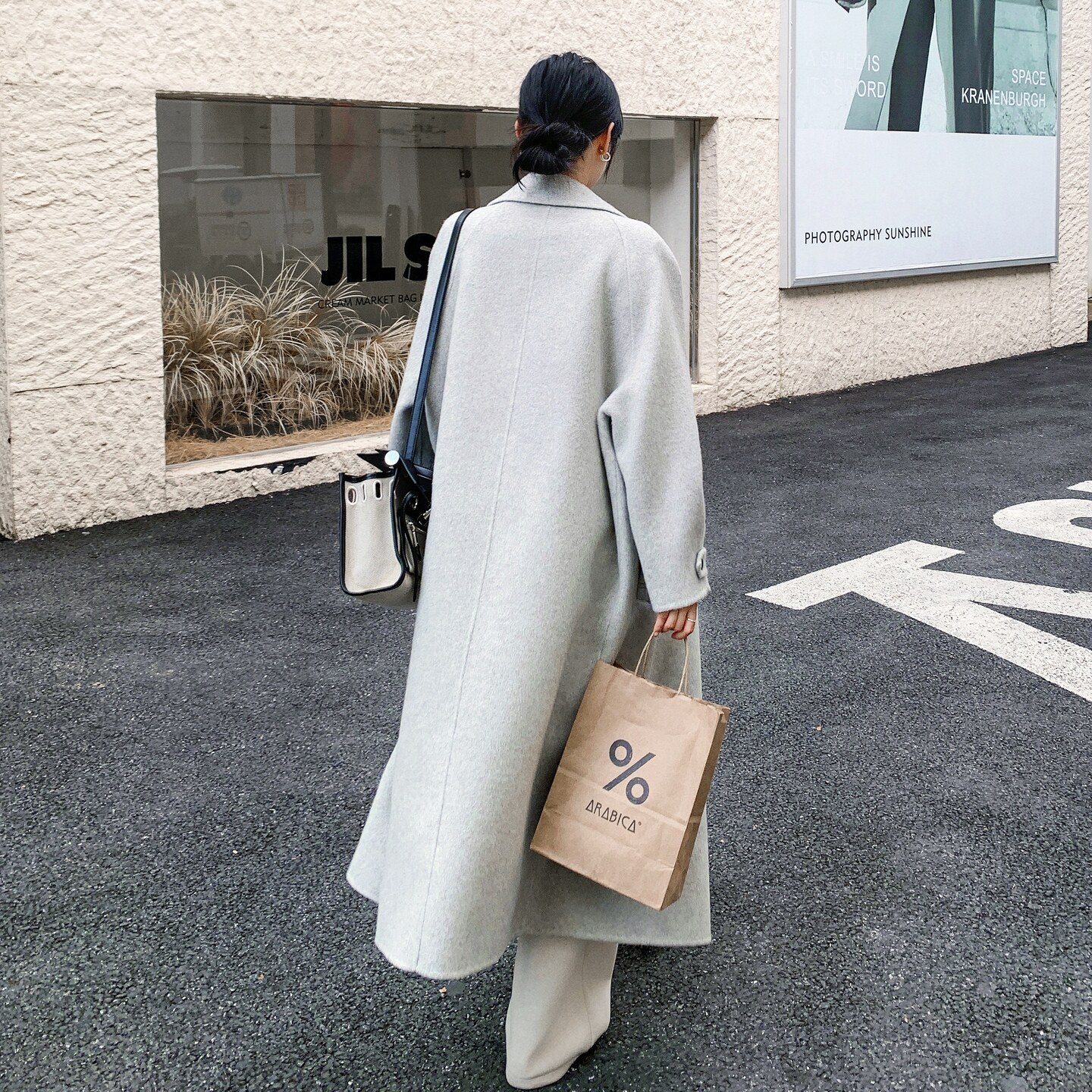 双面羊绒大衣女2025年冬季新款温柔风宽松系带高级感长款羊毛外套,女装毛呢外套,2D008