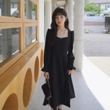 现货2025秋季新款连衣裙红色黑色浙宝035/款号8801/P105/K158，女装连衣裙，2C053