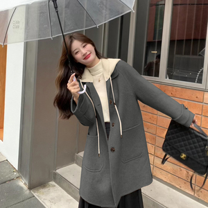 主推【傲娇少女】可拆卸帽双面羊绒大衣82362-P260-K368图片