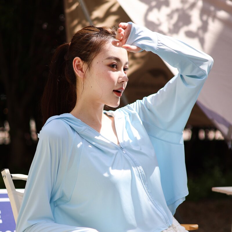2025j蕉下同款防晒服斗篷款冰爽RF2C290-5835#-P55-K88,女装防晒衣,2C290