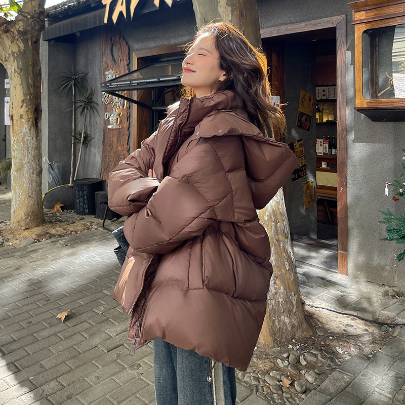 ， 白鸭绒安哥拉红色羽绒服-2C036-M211-P280-K488图片