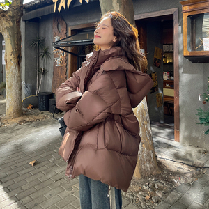 ， 白鸭绒安哥拉红色羽绒服-2C036-M211-P280-K488图片