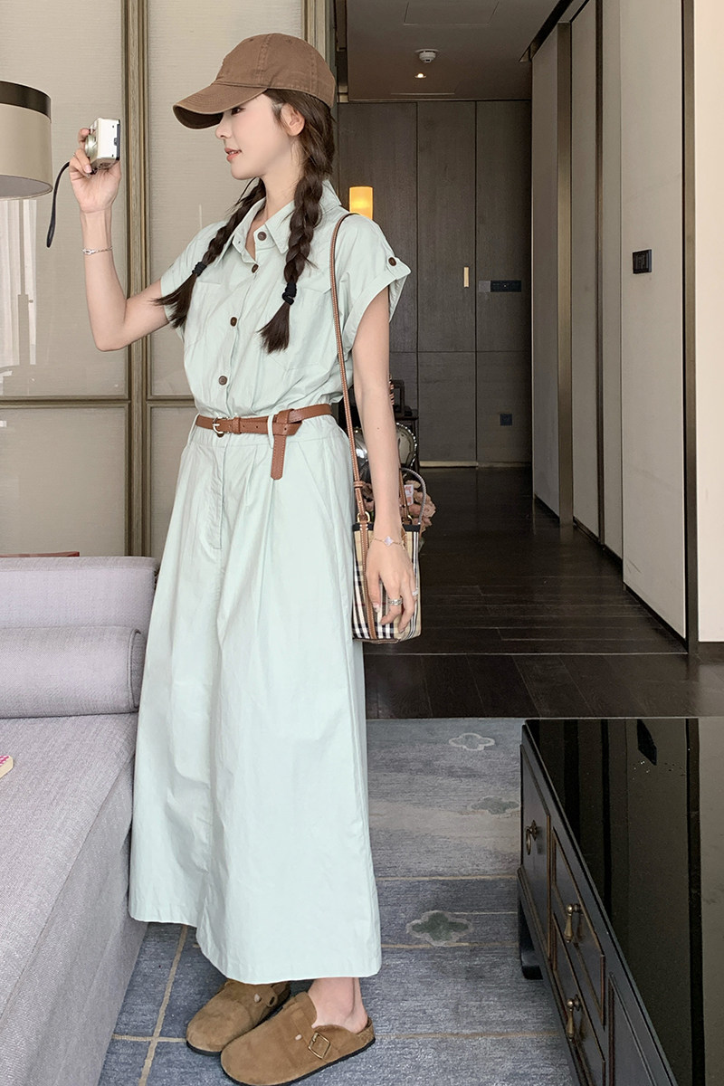 瑞2C016连衣裙3069-P115-K168腰带款现货！,女装连衣裙,2C016