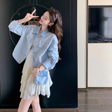 2026春季新款现货休闲水洗配小包牛仔外套2609-p150-k248，女装短外套，2B115